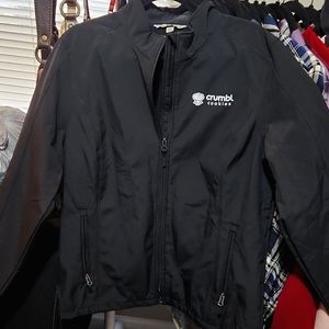 NWOT 2XL Crumbl Cookies Womens Bomber Jacket Port Authority Black Fleece